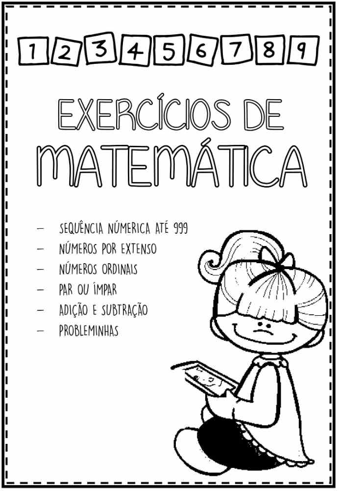 Atividade de matemática para 2º ano, baixar e imprimir